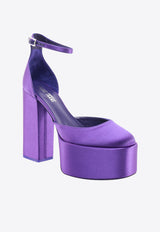 Paris Texas Dalilah 135 Satin Platform Pumps Purple PX874XTSAT_ULTRAVIOL