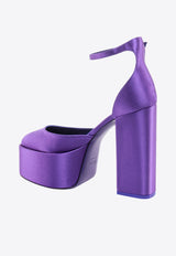 Paris Texas Dalilah 135 Satin Platform Pumps Purple PX874XTSAT_ULTRAVIOL