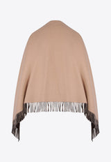 Fendi Reversible Wool-Blend Poncho Beige FXX715AEOW_F0DKM