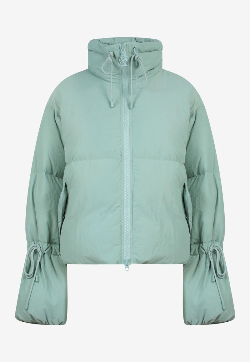 K Krizia Zip-Up Padded Jacket Green J1CX4307Y_GREEN