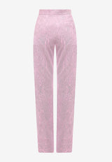 K Krizia Tailored Jacquard Pants Pink 22AK1P002262_PINK