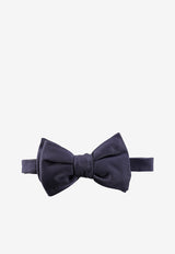 Nicky Milano Basic Silk Bow Tie Blue ICAROBGALLE_1