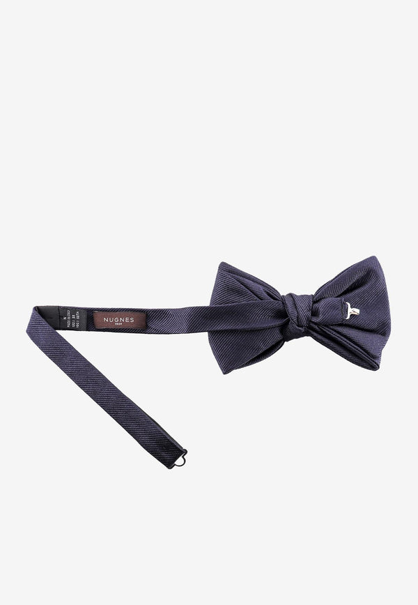 Nicky Milano Basic Silk Bow Tie Blue ICAROBGALLE_1