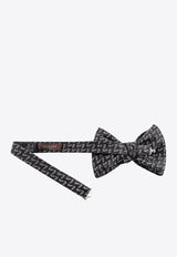 Nicky Milano Silk Patterned Bow Tie Black BAFFOBGALLE_9