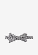 Nicky Milano Silk Patterned Bow Tie Gray FRACLGALLE_5