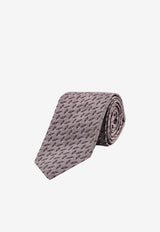 Nicky Milano Patterned Silk Tie Brown BAFFOB_10