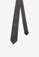 Nicky Milano Patterned Silk Tie Black BAFFOA_9