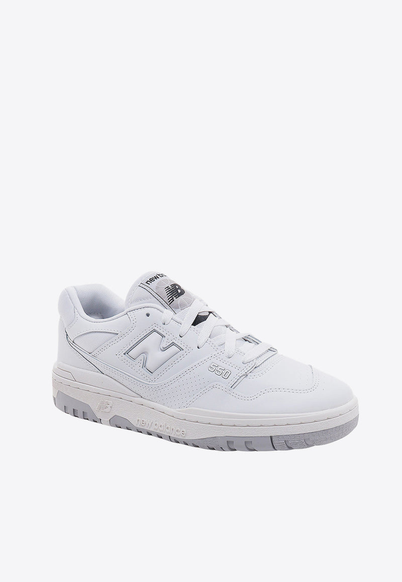 New Balance 550 Leather Low-Top Sneakers White BB550PB1_WHITE