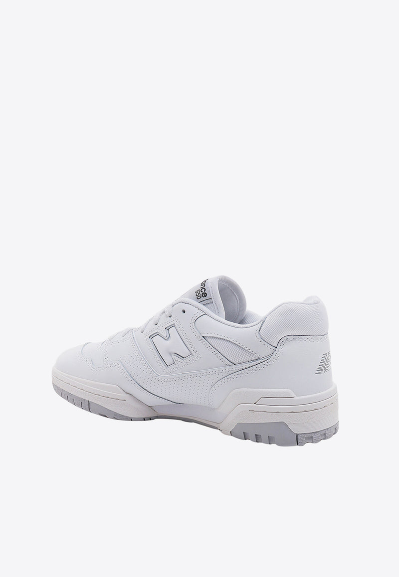 New Balance 550 Leather Low-Top Sneakers White BB550PB1_WHITE