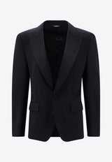 Dolce 
Gabbana Single-Breasted Stretch Wool Blazer G2PQ4TGG150_N0000