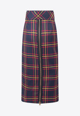 Gucci Tartan-Check Printed Midi Skirt 711750ZAKFU_1149