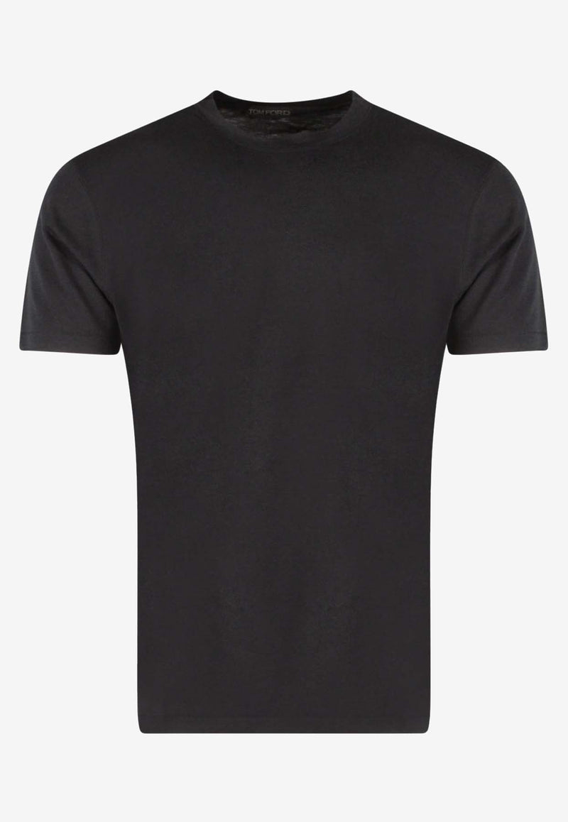 Tom Ford Classic Crewneck T-shirt Black JCS004JMT002S23_LB999