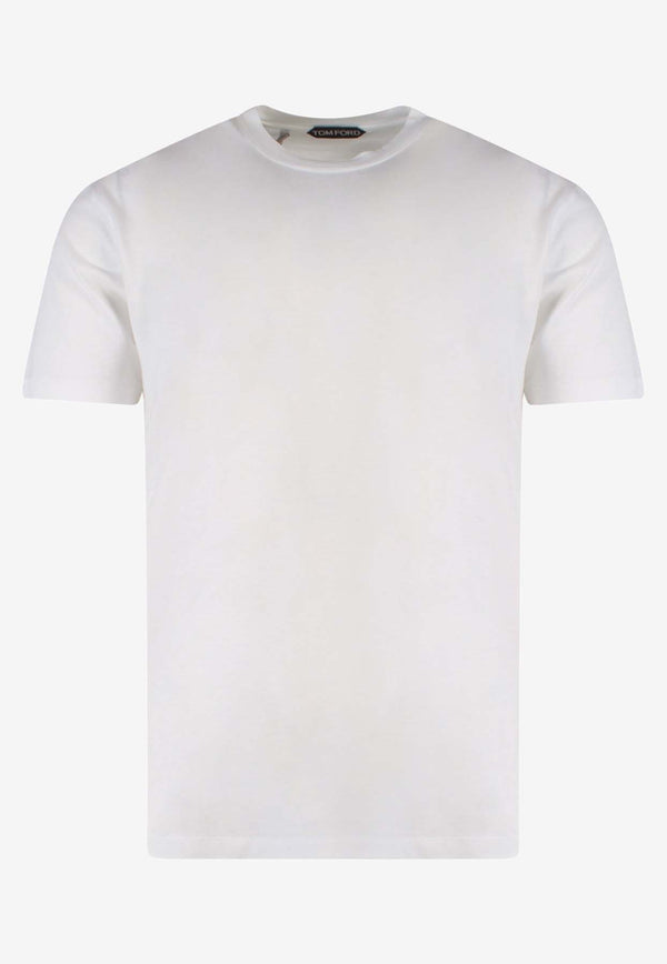 Tom Ford Classic Crewneck T-shirt White JCS004JMT002S23_AW002