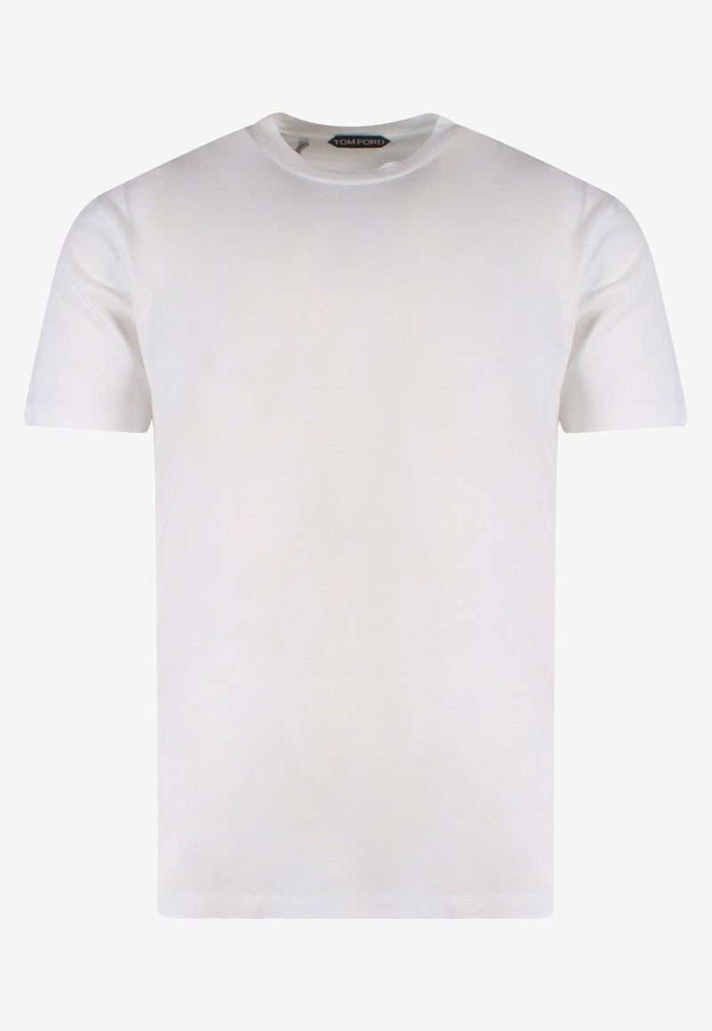 Tom Ford Classic Crewneck T-shirt White JCS004JMT002S23_AW002