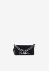 Karl Lagerfeld Logo Chain Phone Case Black 230W3878_A999