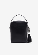 Karl Lagerfeld Karl Patch Leather Crossbody Bag Black 230W3042_A999