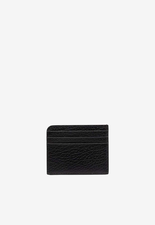 MM6 Maison Margiela Signature Stitch Leather Cardholder Black SA3VX0007P4455_T8013