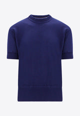 Maison Margiela Wool Blend T-shirt Blue S50HL0008S18204_477