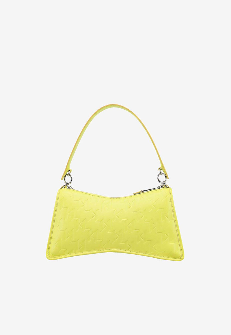 Karl Lagerfeld Embossed Logo Shoulder Bag Yellow 231W3020_768