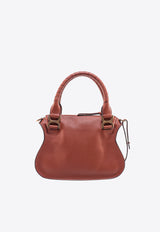 Chloé Small Marcie Leather Top Handle Bag Brown C22AS628I31_25M