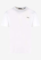 ZEGNA Embroidered Logo Crewneck T-shirtWhite E7360A5B760_N00