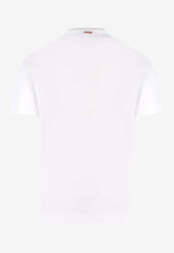 ZEGNA Embroidered Logo Crewneck T-shirtWhite E7360A5B760_N00