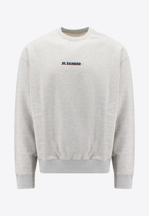 Jil Sander Logo Print Crewneck Sweatshirt Gray J47GU0001J20010_052