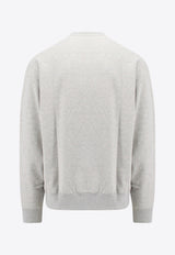 Jil Sander Logo Print Crewneck Sweatshirt Gray J47GU0001J20010_052