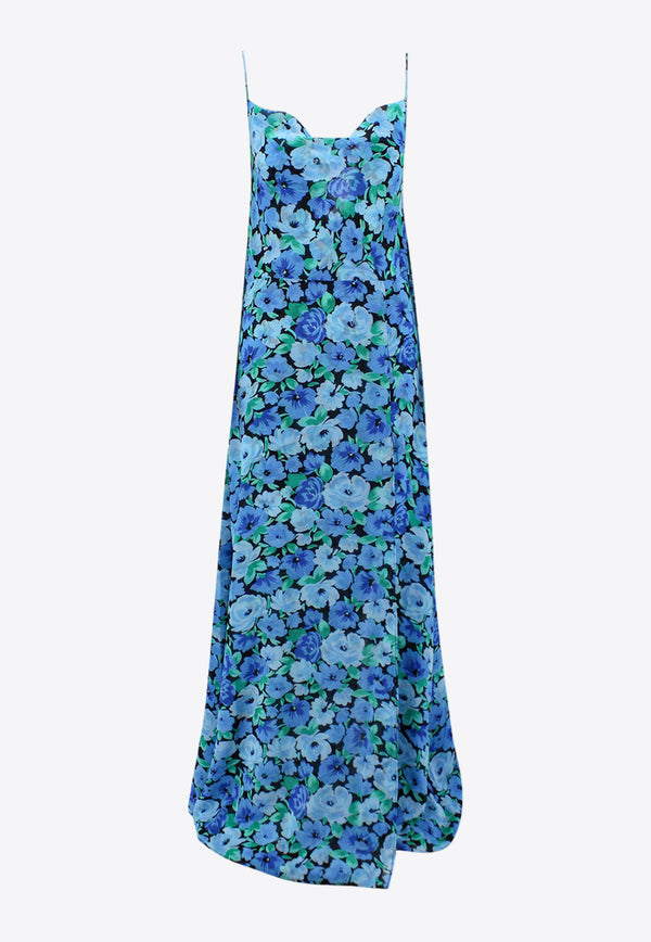 ROTATE Floral Print Maxi Dress Blue 1001541324_4245