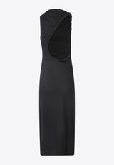 Versace Cut-Out Midi Dress Black 10086311A02395_1B000