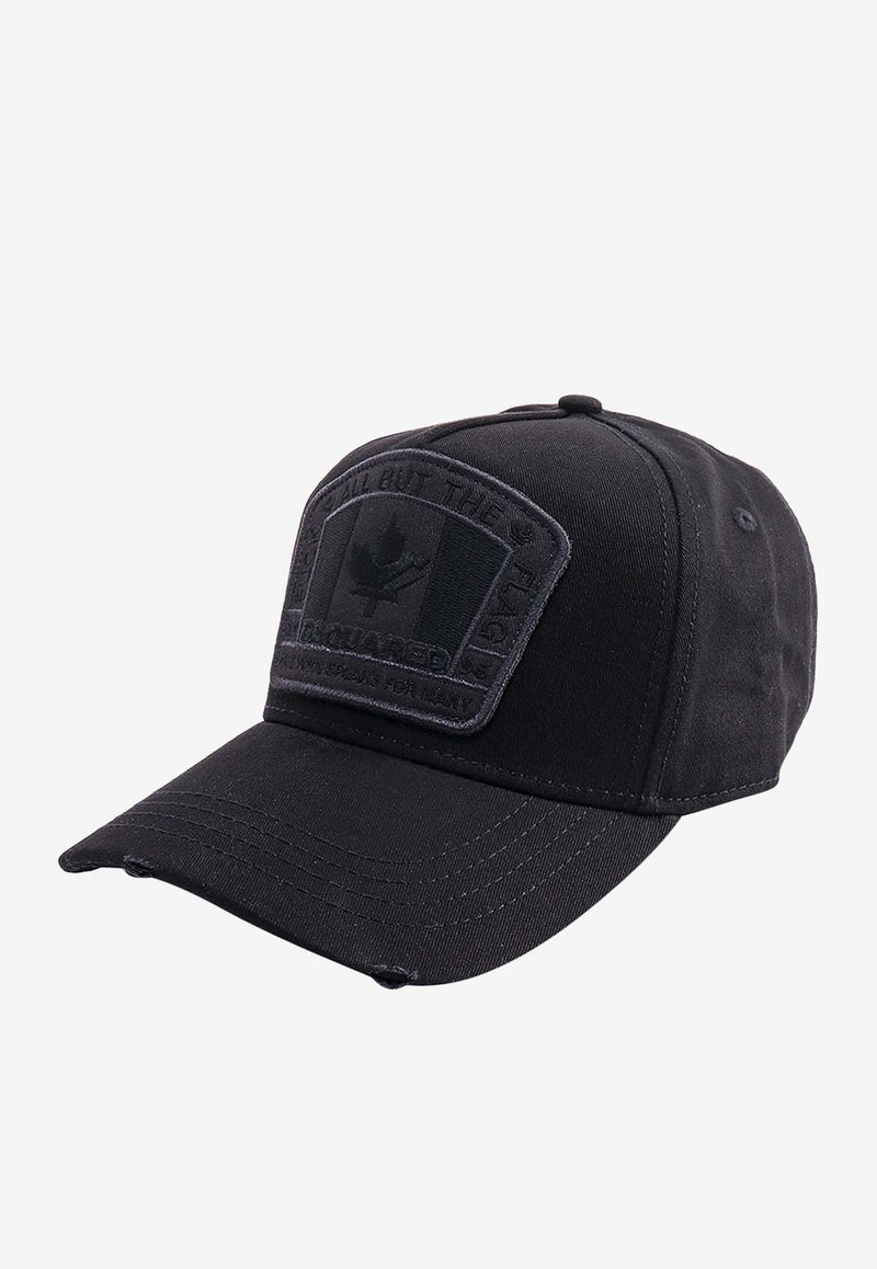 Dsquared2 Logo Patch Baseball Cap Black BCM401105C00001_M436