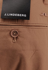 J.Lindeberg Straight-Leg Tailored Pants Brown GMPA07906_E116