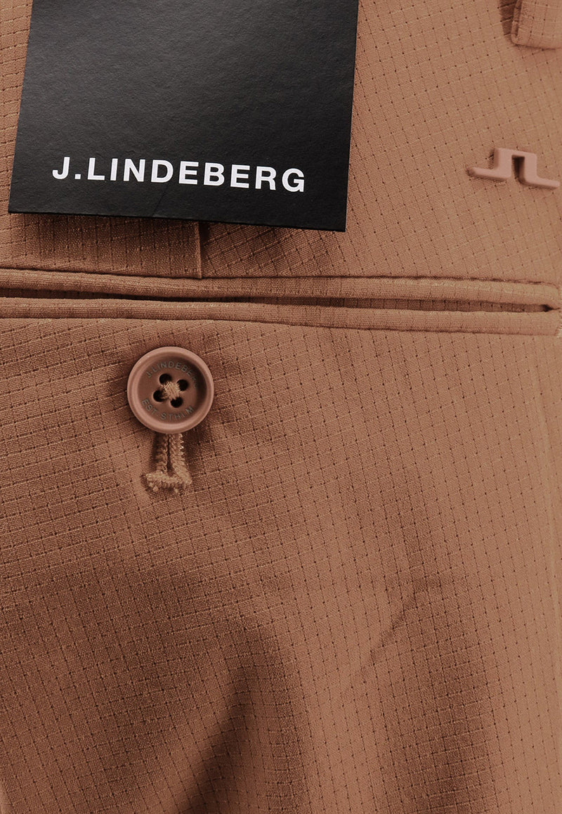 J.Lindeberg Straight-Leg Tailored Pants Brown GMPA07906_E116