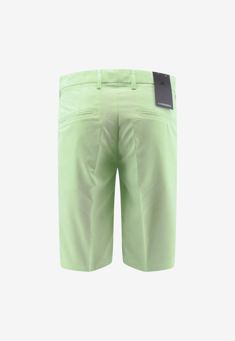 J.Lindeberg Somle Logo Patch Bermuda Shorts Green GMPA07905_M037