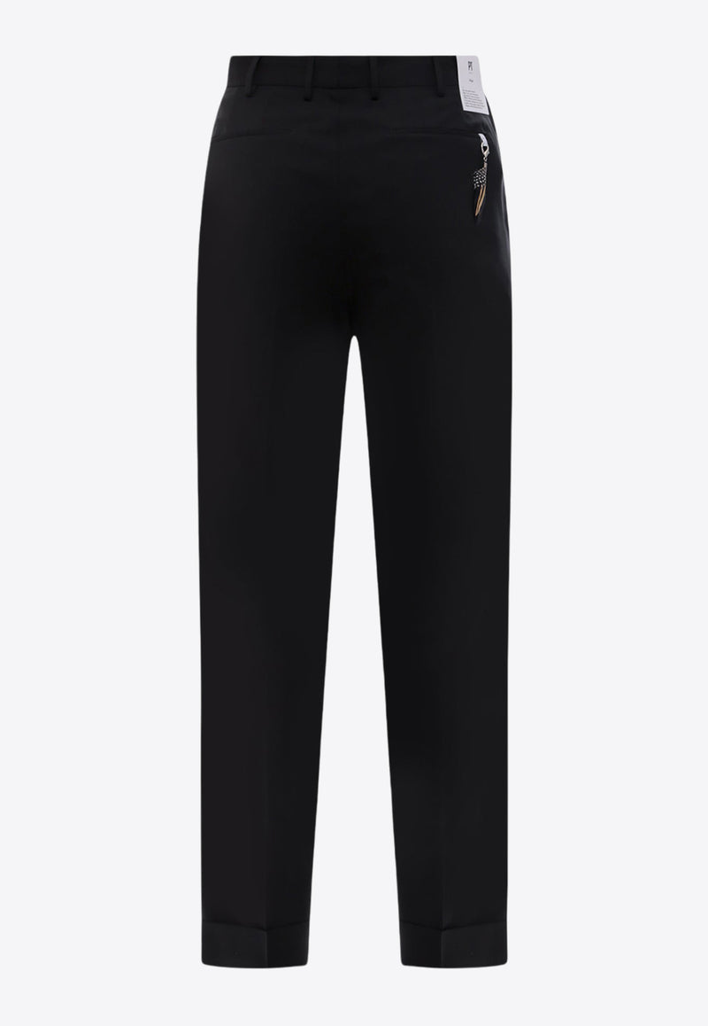 PT Torino Straight-Leg Tailored Pants Black COASX5ZA0FWDZI56_0990