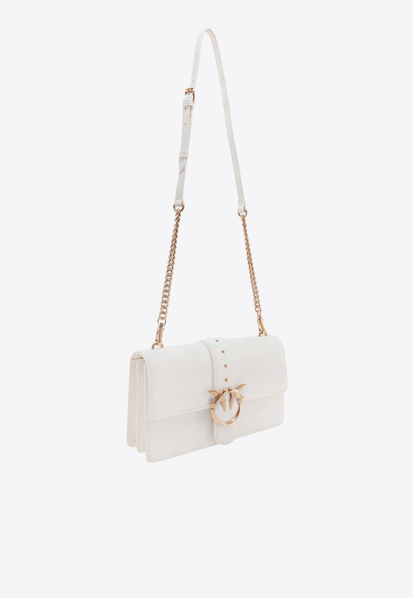 PINKO Classic Love One Crossbody Bag White 100053A0F1_Z14Q