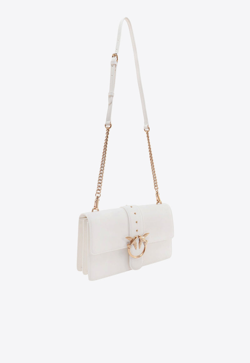 PINKO Classic Love One Crossbody Bag White 100053A0F1_Z14Q