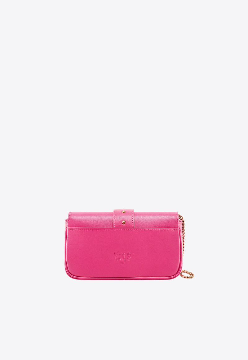 PINKO Classic Love One Crossbody Bag Pink 100061A0F1_N17Q