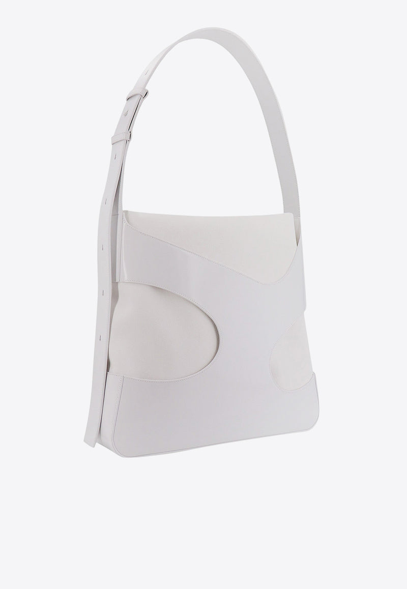 Salvatore Ferragamo Cut-Out Shoulder Bag 241241762324_009 White