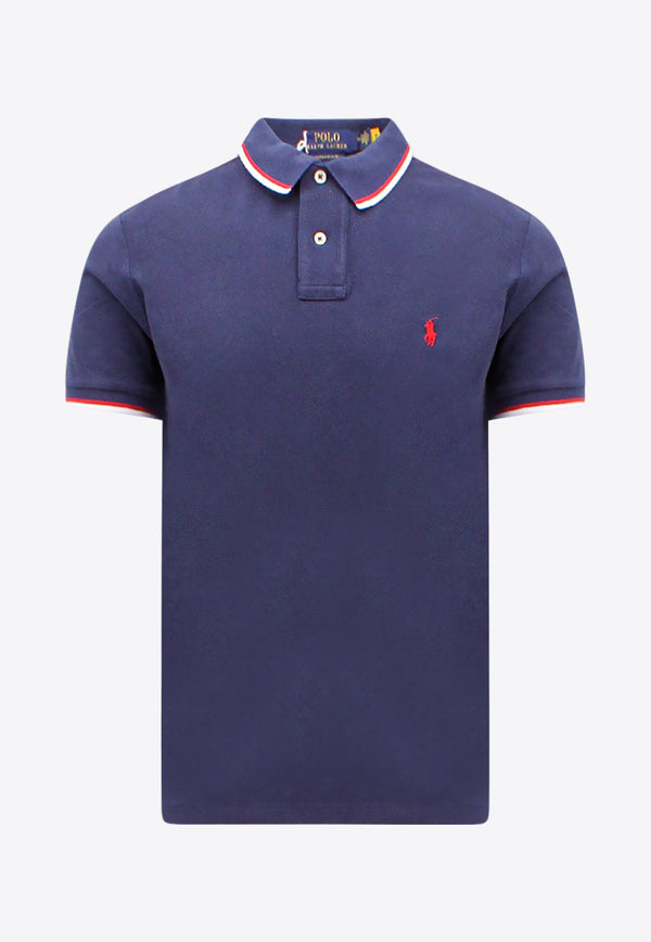 Polo Ralph Lauren Embroidered Logo Polo T-shirt Blue 710842621_003