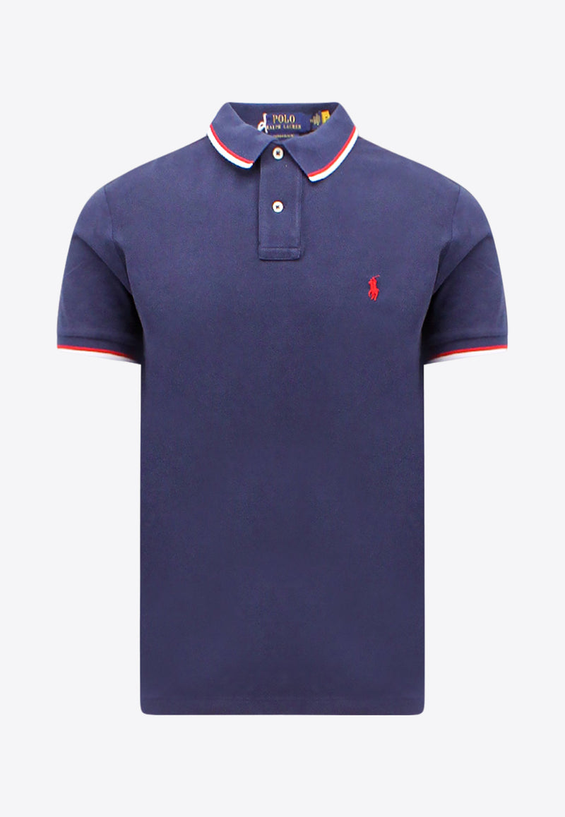 Polo Ralph Lauren Embroidered Logo Polo T-shirt Blue 710842621_003