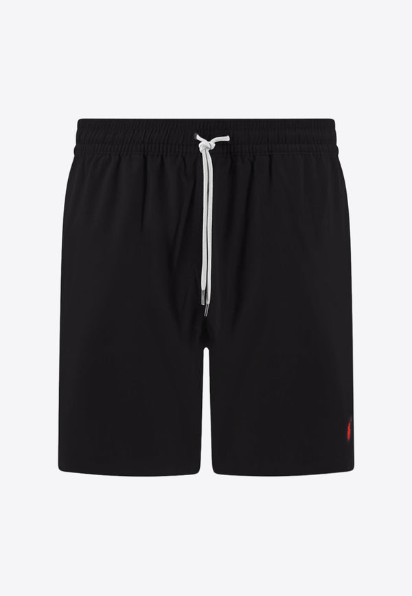 Polo Ralph Lauren Logo-Embroidered Swim Shorts Black 710907255_002