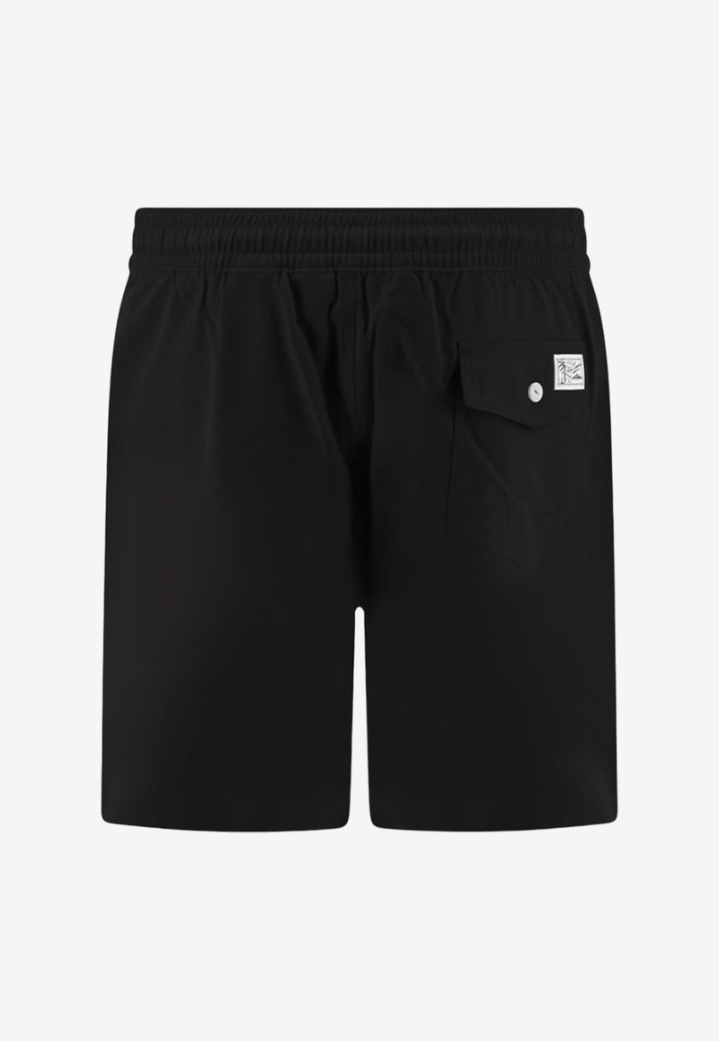 Polo Ralph Lauren Logo-Embroidered Swim Shorts Black 710907255_002