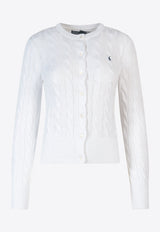 Polo Ralph Lauren Embroidered Logo Knitted Cardigan White 211891643_001