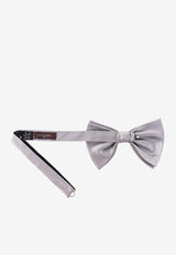 Nicky Milano Basic Silk Bow Tie Gray VENTOBGALLA13X9_20