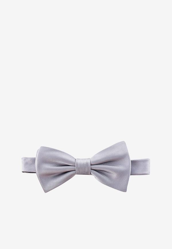 Nicky Milano Basic Silk Bow Tie Gray VENTOGALLA_20