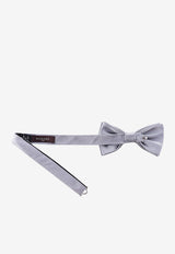 Nicky Milano Basic Silk Bow Tie Gray VENTOGALLA_20