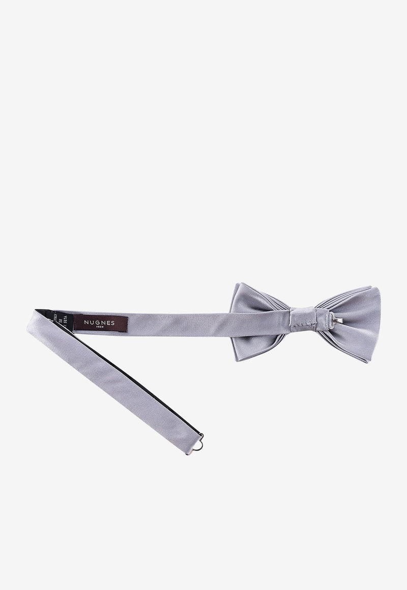 Nicky Milano Basic Silk Bow Tie Gray VENTOGALLA_20