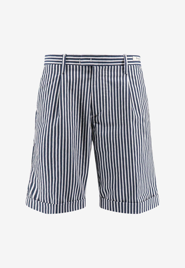 Perfection Gdm Striped Bermuda Shorts Navy 713154_037