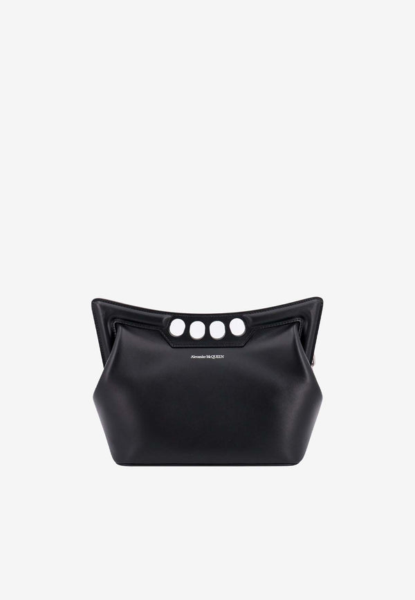 Alexander McQueen The Small Peak Top Handle Bag Black 7430911BLGG_1000